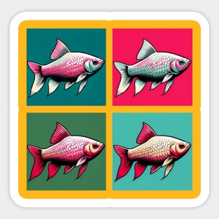 Pop Rosy Barb - Cool Aquarium Fish Sticker